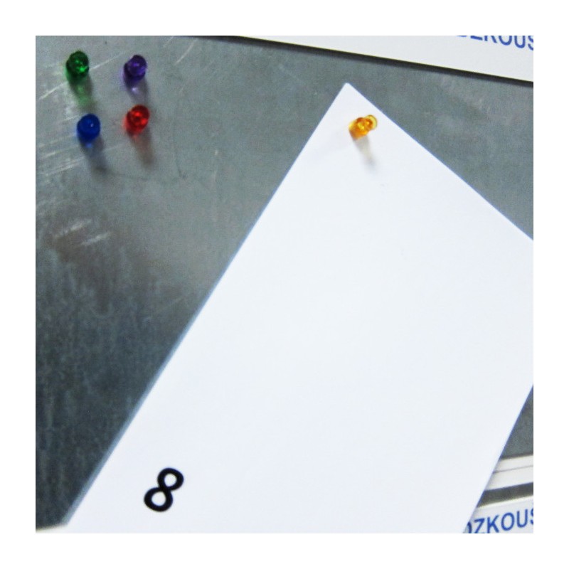Magnet puternic conic colorat diam.10x17,5 - galben - set 20 buc
