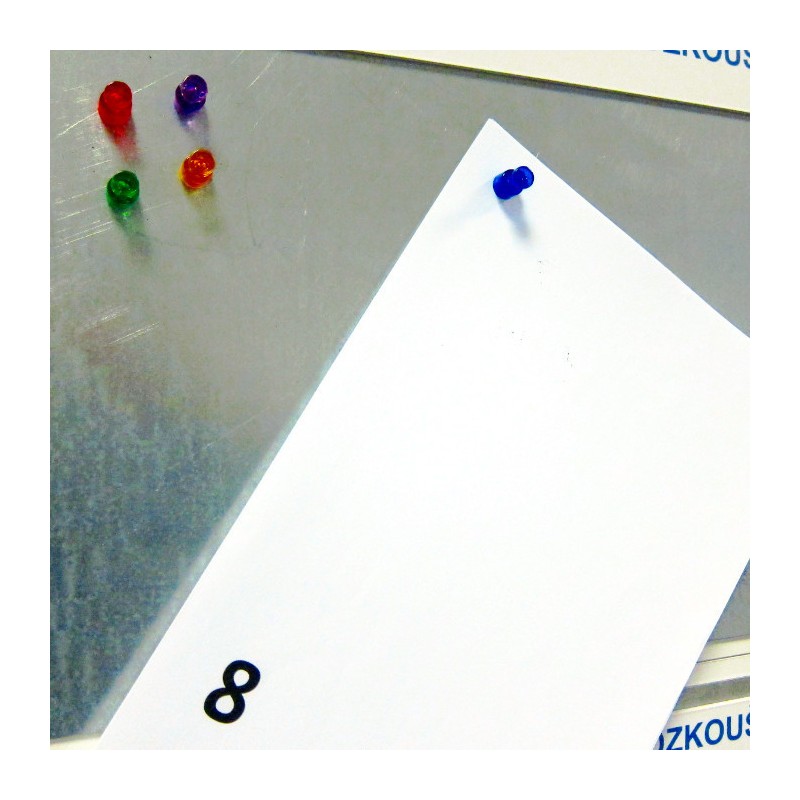 Magnet puternic conic colorat diam.10x17,5 - albastru - set 20 buc