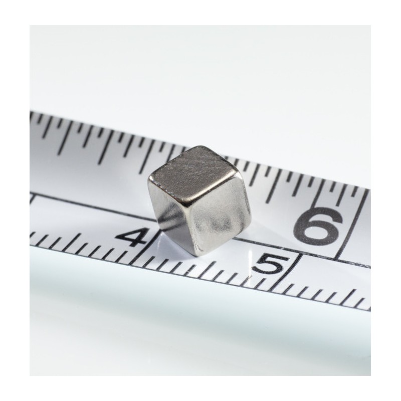 Magnet neodim bloc 5x5x5 N 80 °C, VMM7-N42