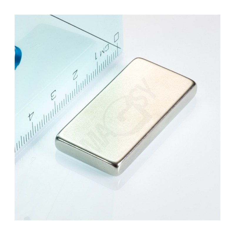 Magnet neodim bloc 40x20x5 N 80 °C, VMM7-N42