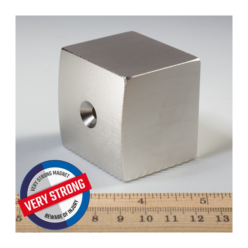 Magnet neodim bloc 50x50x45xR157 N 80 °C, VMM10-N50