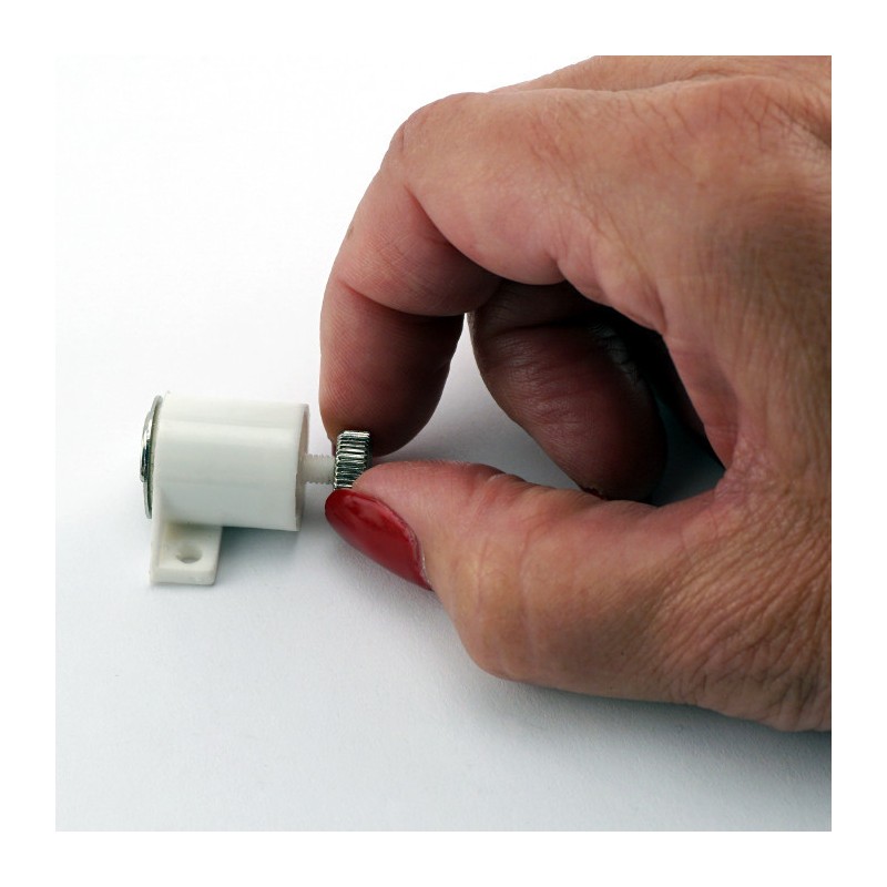 Magnet neodim mobilier reglabil – alb – ambalare comercială - set 5 buc