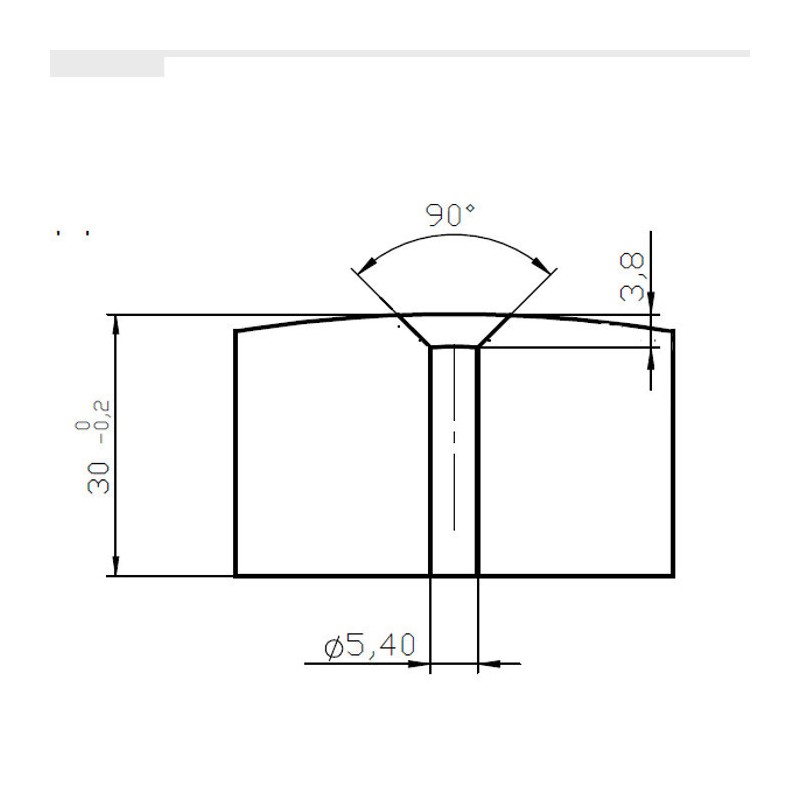 Magnet neodim bloc 50x50x30xR157 N 80 °C, VMM10-N50