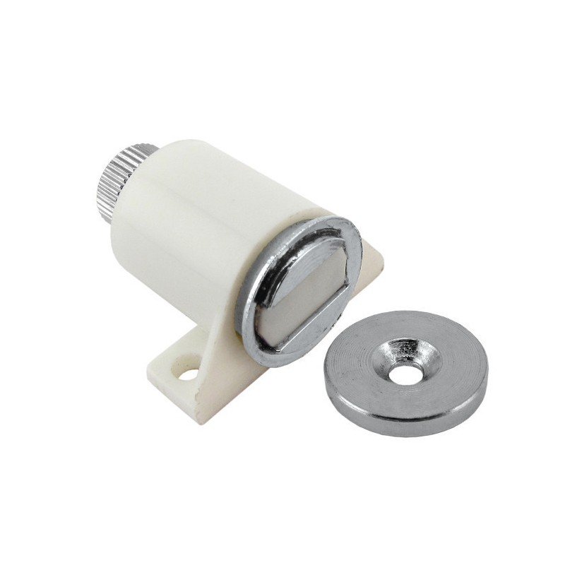 Magnet neodim mobilier reglabil – alb – ambalare comercială - set 5 buc