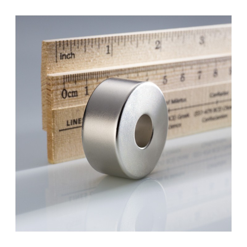Magnet neodim inel cu diam.36x diam.12,1x15 H 80 °C, VMM10-N50