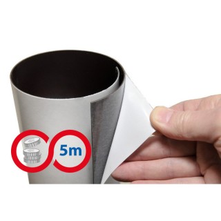 Folie magnetică cu autoadeziv, de grosime 1 mm - lungime 5 m