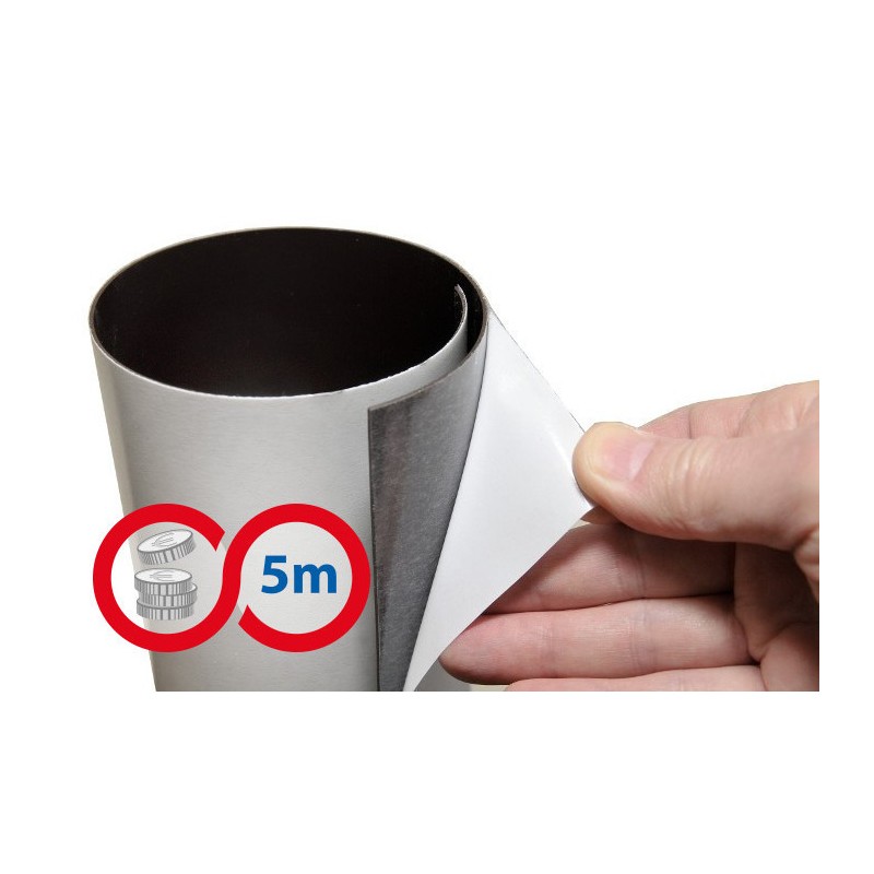 Folie magnetică cu autoadeziv, de grosime 1 mm - lungime 5 m