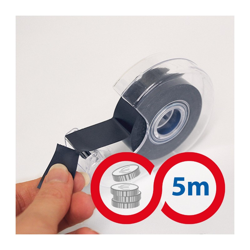 Bandă magnetică autoadezivă pe bobină 19x0,3 m