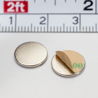 Magnet neodim cilindru cu autoadeziv cu diam.10x1 N 80 °C - set 2 buc, VMM4-N35