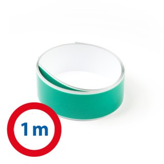Bară metalică autoadezivă 35x1,15 mm - albă - lungime 1 m