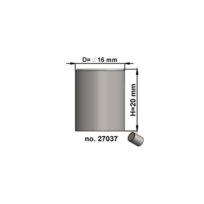 Magnet oală diam. 16 x înălțime 20 mm, fără filet