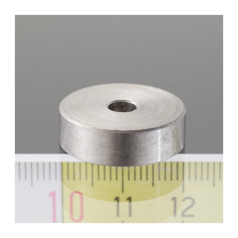 Magnet oală diam. 20 x înălțime 6 mm, cu gaură pentru șurub diam. 4,5mm, magnet SmCo