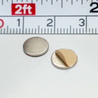 Magnet neodim cilindru cu autoadeziv cu diam.8x0,75 N 80 °C - set 2 buc, VMM4-N35