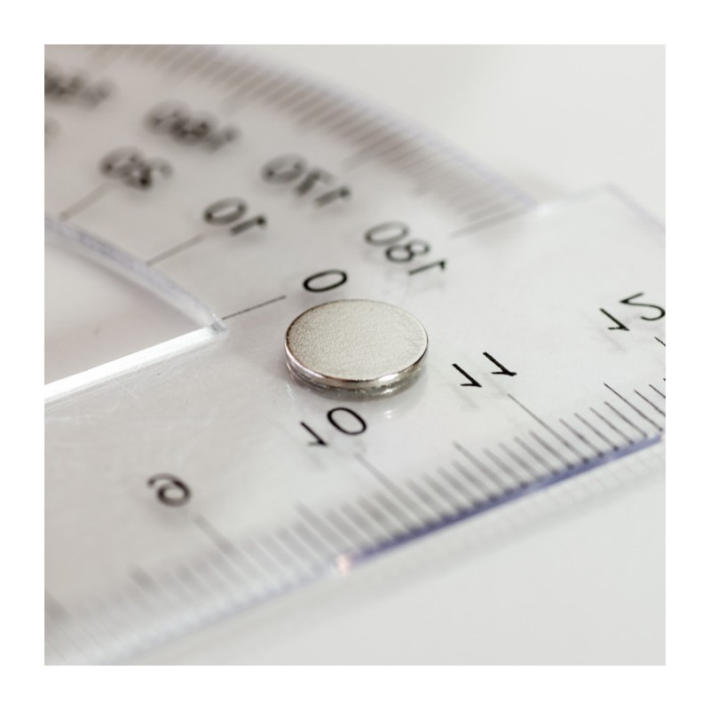 Magnet neodim cilindru cu autoadeziv cu diam.8x0,75 N 80 °C - set 2 buc, VMM4-N35