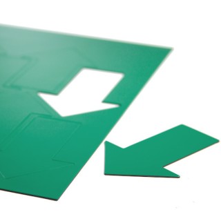 Simbol magnetic - săgeată mare, 8 buc./A4 – verde