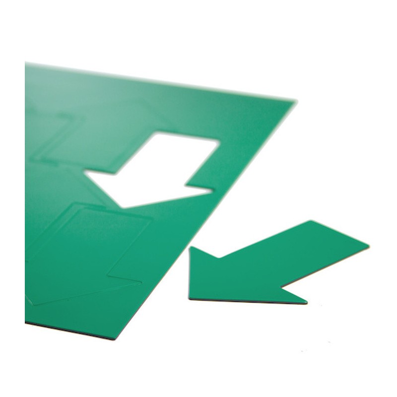 Simbol magnetic - săgeată mare, 8 buc./A4 – verde