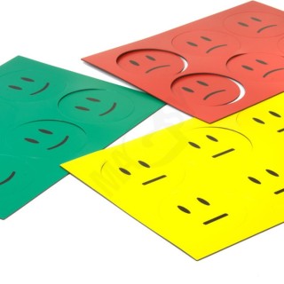 Smiley magnetic diam. 60 mm, 6 buc./A5 - mixate