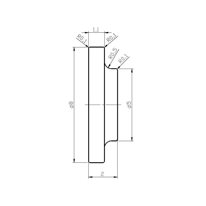 Magnet neodim puternic de birou 8x2 mm