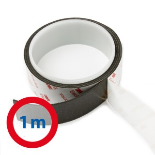 Bandă magnetică de neodim cu autoadeziv puternic 30x1,5 mm - lungime 1 m