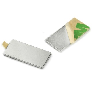 Magnet neodim cu autoadeziv 20x10x1 N 80 °C - set 2 buc, VMM4-N35