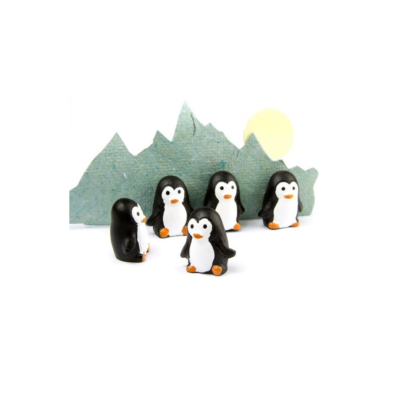 Magneți de frigider - pinguini - 6 buc.