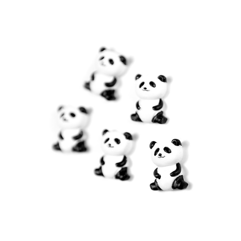 Magneți de frigider - ursuleți panda - 5 buc