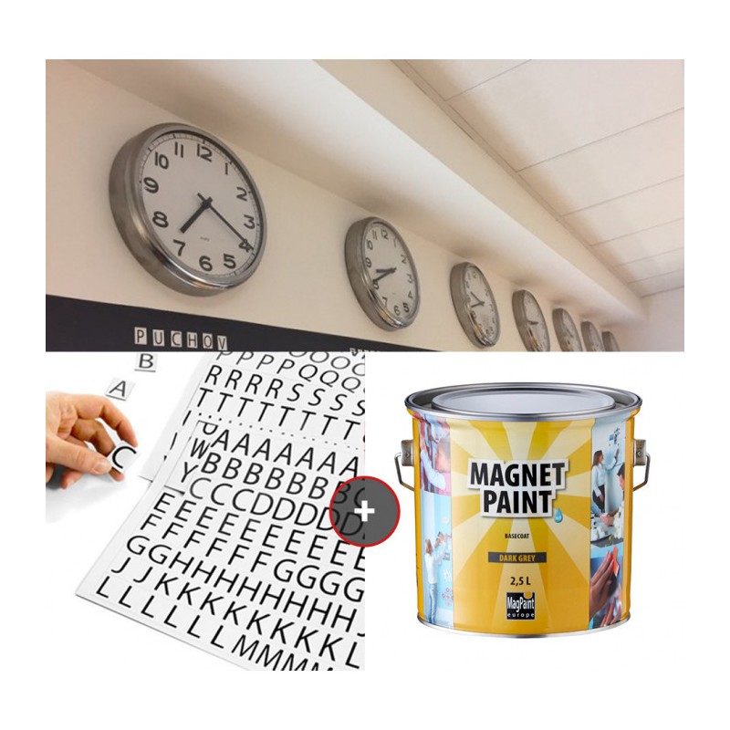 Litere magnetice pentru marcarea rafturilor