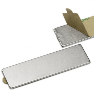 Magnet neodim cu autoadeziv 40x12x1 N 80 °C - set 2 buc, VMM4-N35