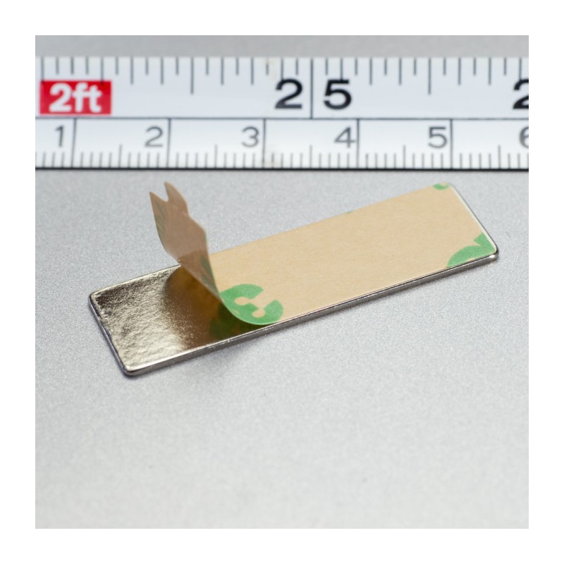Magnet neodim cu autoadeziv 40x12x1 N 80 °C - set 2 buc, VMM4-N35