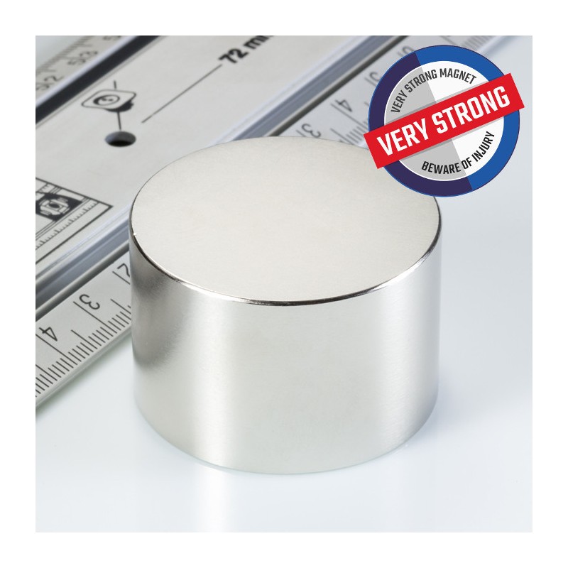Magnet neodim cilindru cu diam.45x30 N 80 °C, VMM8-N45
