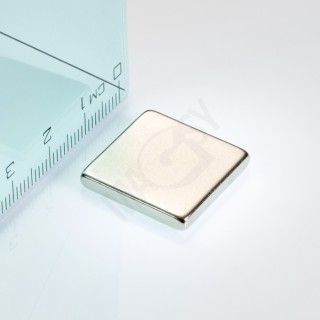 Magnet neodim bloc 20x20x3 N 80 °C, VMM7-N42
