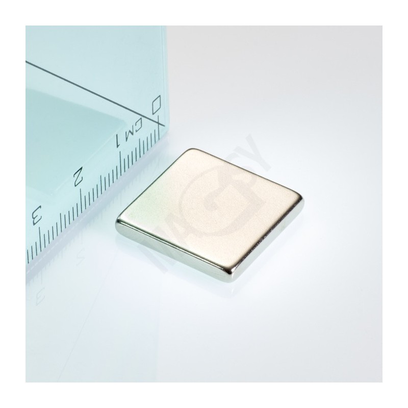 Magnet neodim bloc 20x20x3 N 80 °C, VMM7-N42