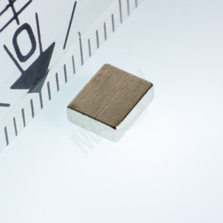 Magnet neodim bloc 5x4x1,5 N 80 °C, VMM8-N45