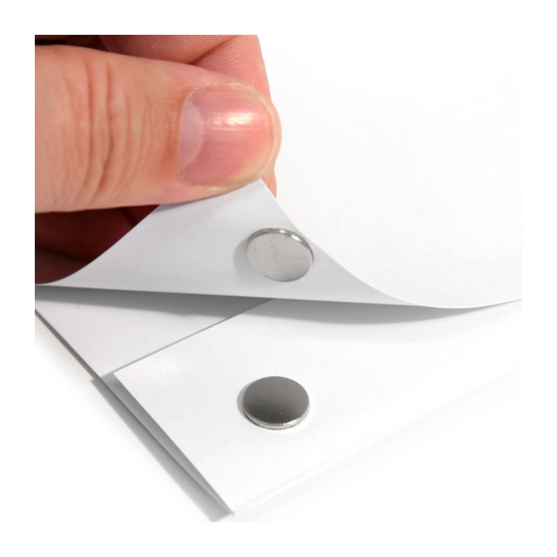 Magnet neodim cilindru cu autoadeziv cu, MAG NM-A 13x1 N VMM4-80 °C SV SET N/S, conține doi magneți care se atrag