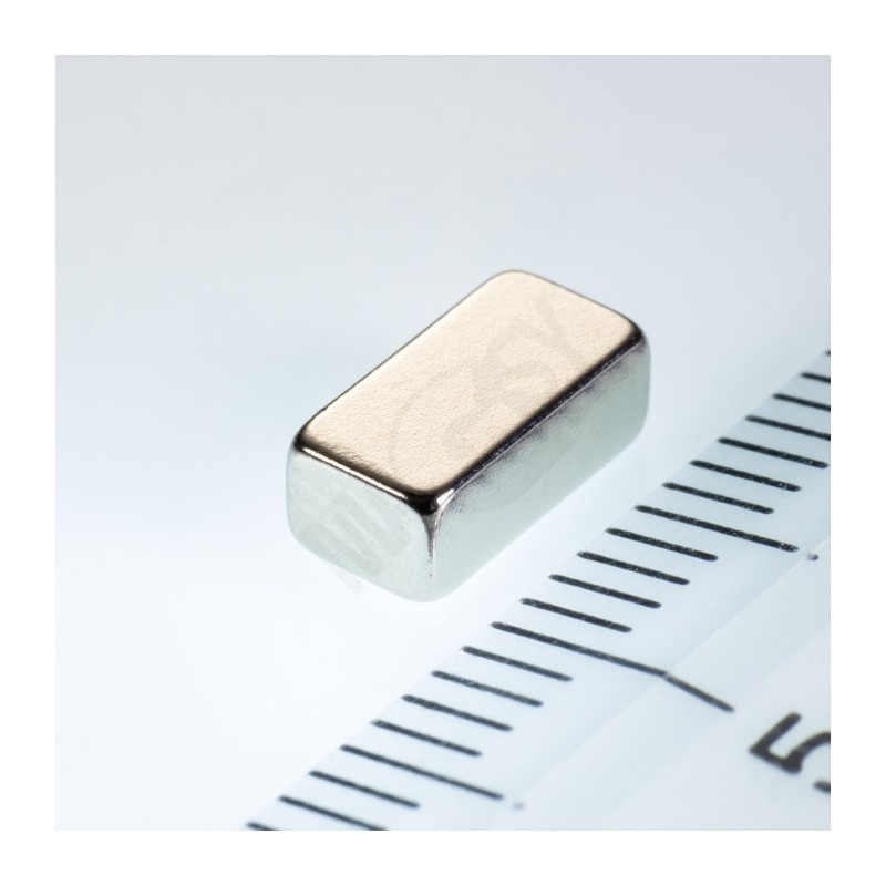 Magnet neodim bloc 8x4x3 N 80 °C, VMM8-N45