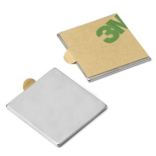 Magnet neodim cu autoadeziv 20x20x1 N 80 °C - set 2 buc, VMM4-N35