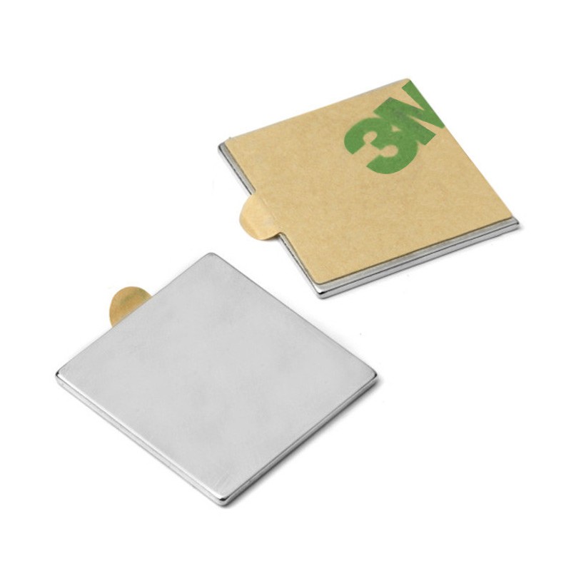 Magnet neodim cu autoadeziv 20x20x1 N 80 °C - set 2 buc, VMM4-N35