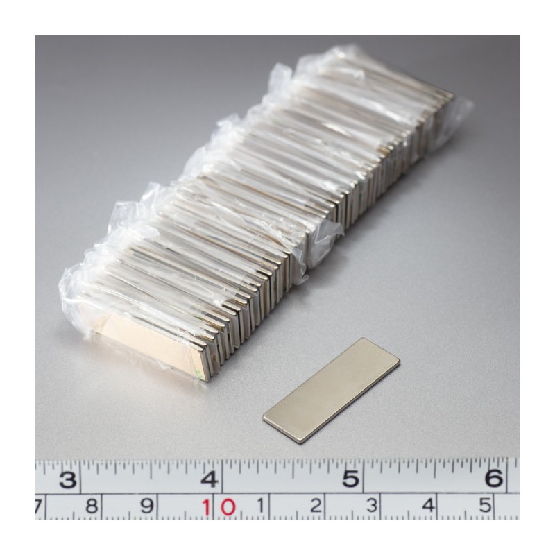 Magnet neodim cu autoadeziv 3M, 25x12x1 mm, grosime autocolantă 0,06 mm
