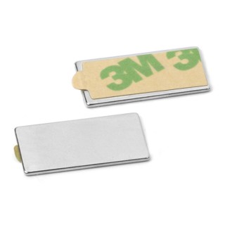 Magnet neodim cu autoadeziv 25x12x1 N 80 °C - set 2 buc, VMM4-N35