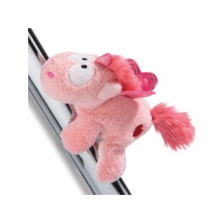 Magnet de pluș „unicorn trandafiriu” – 4 x magnet cusut