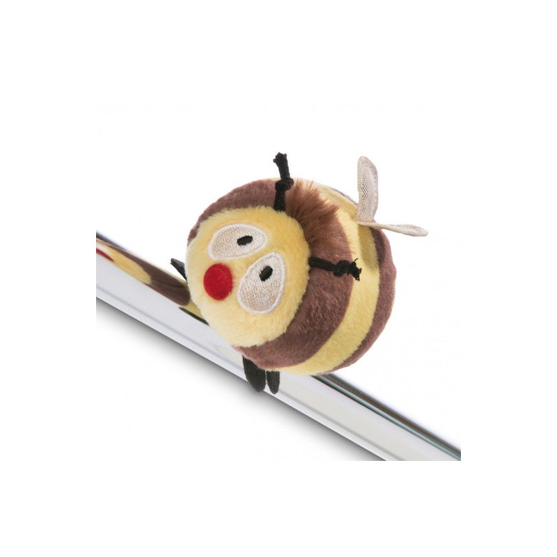 Magnet de pluș „albină” – 4 x magnet cusut