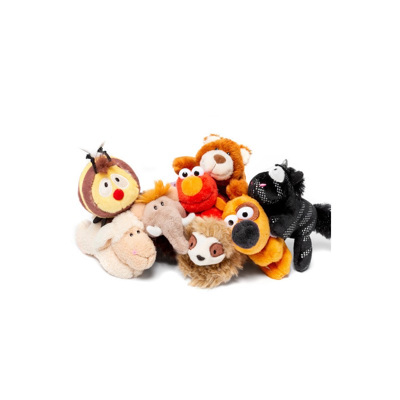 Magnet de pluș „câine” – 4 x magnet cusut
