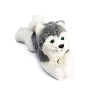 Magnet de pluș „husky” – 2 x magnet cusut în picioarele din față