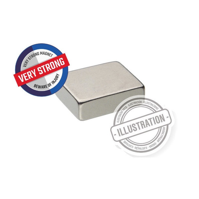 Magnet neodim bloc 50x50x15 N 120 °C, VMM4H-N35H