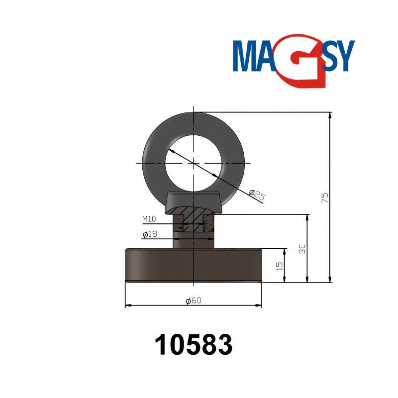 Fishing magnet 162Kg