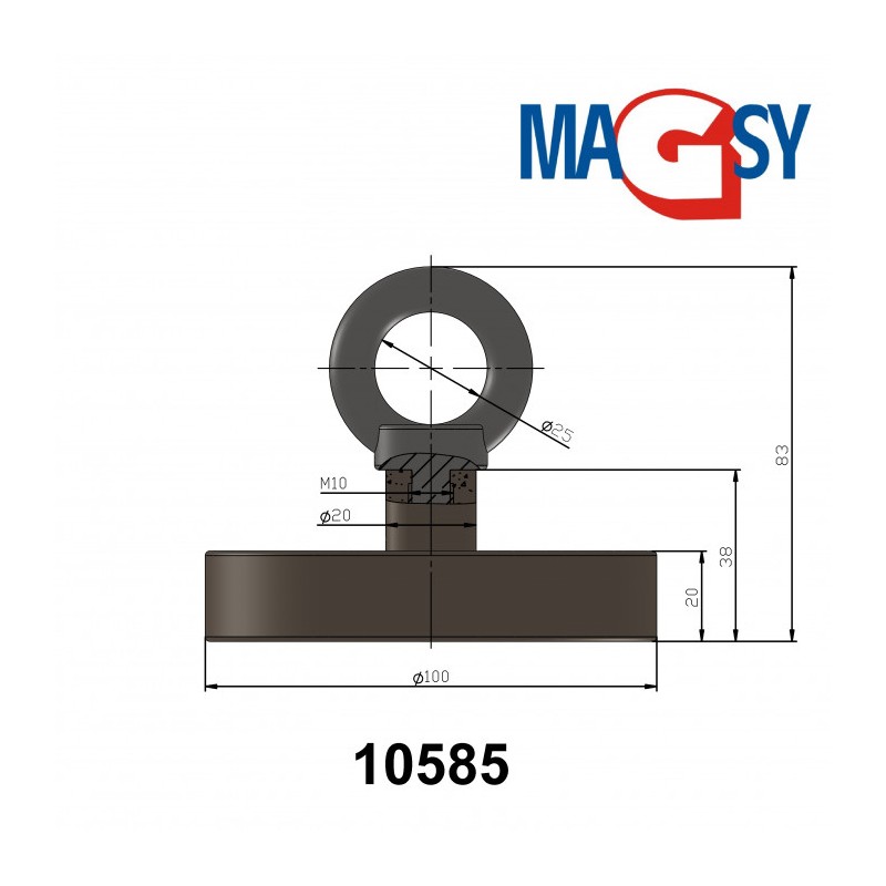 Fishing magnet 530Kg