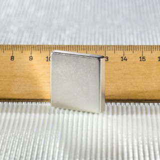 Magnet neodim bloc 30x30x6 N 80 °C, VMM10-N50