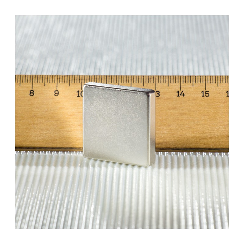 Magnet neodim bloc 30x30x6 N 80 °C, VMM10-N50