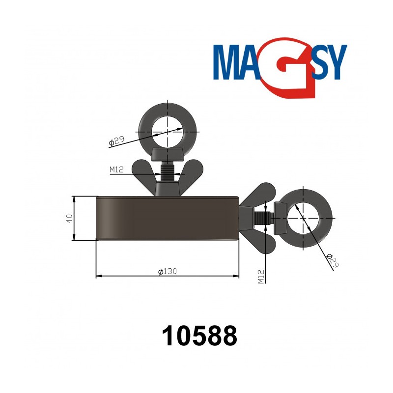 Fishing magnet 2x1100Kg