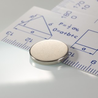 Magnet neodim cilindru cu diam.15x2 N 80 °C, VMM4-N35